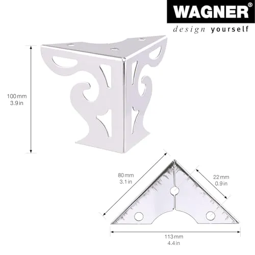 WAGNER Sofa Wings 12042004 piedini divano 8 cm 4pz