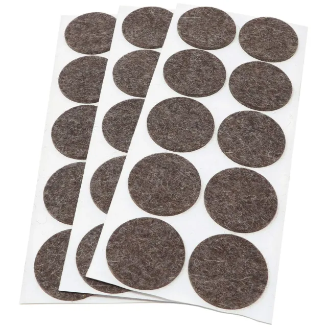 Adsamm feltrini lana ø 45 mm marroni 30 pezzi 3 mm