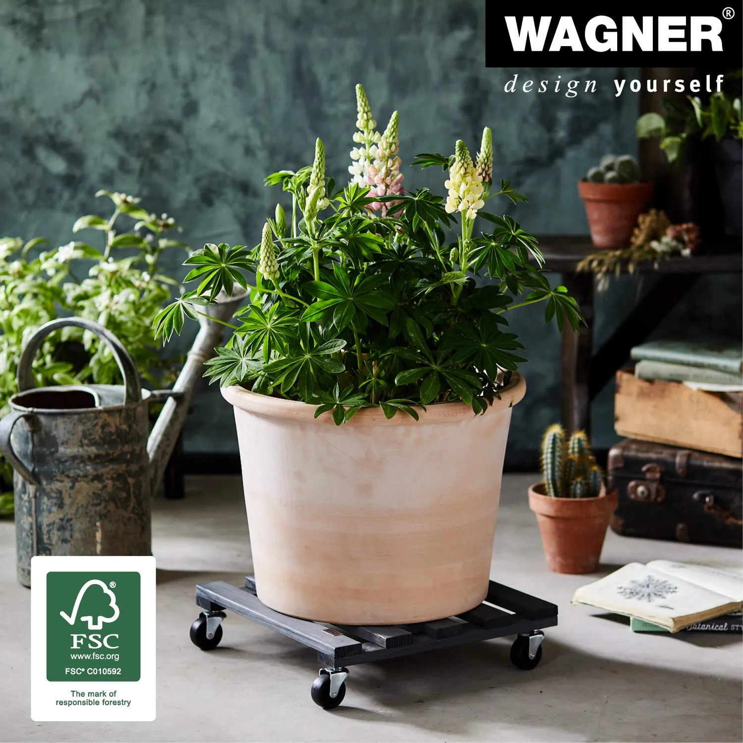Wagner Paletti 20042201 Carrello Piante 38cm Antracite