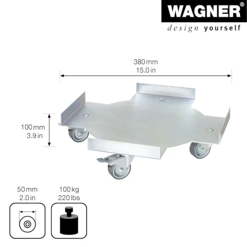 Wagner Steel Design GH 7010 sottovaso ruote Ø38 cm