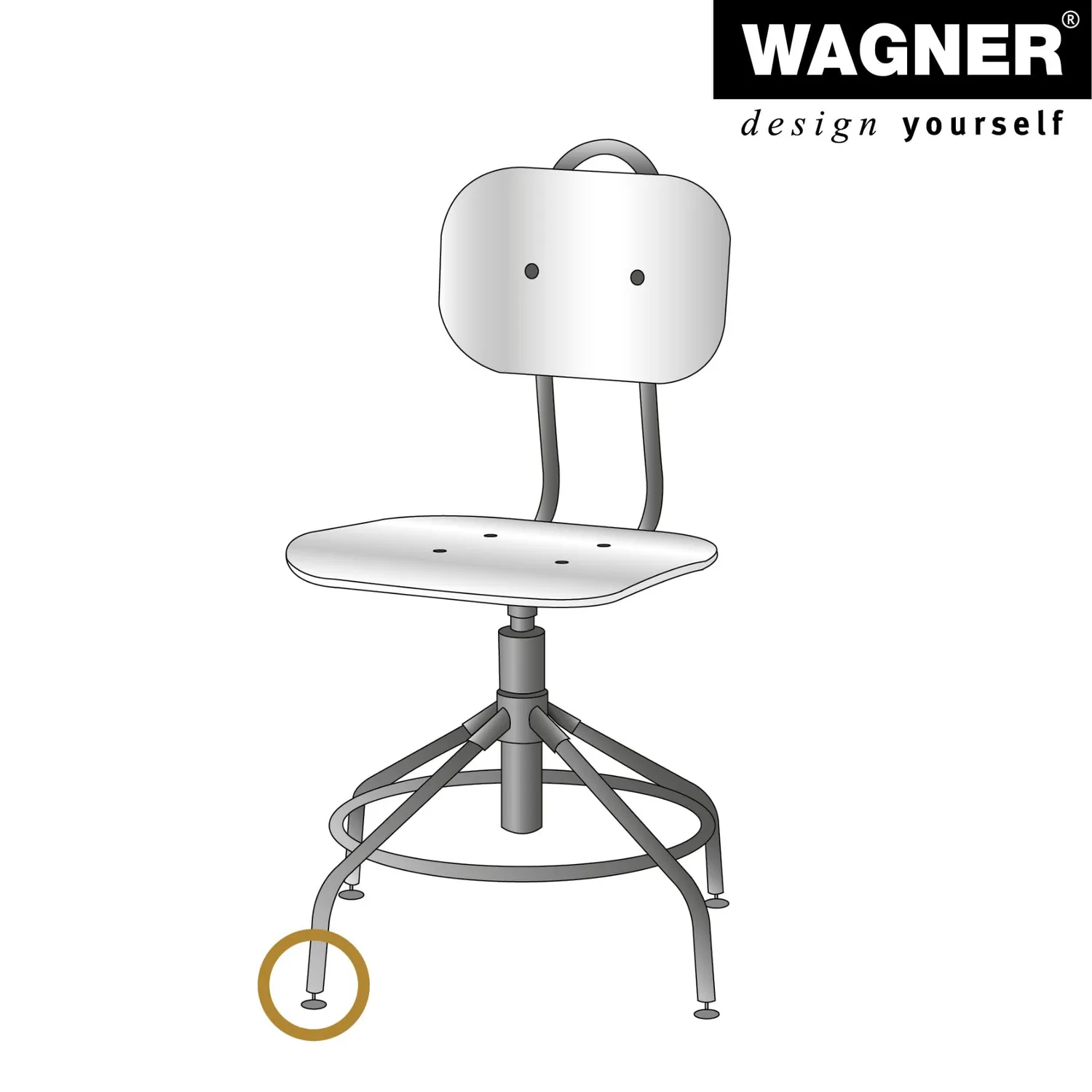 Wagner 15413004 piedini livellamento 4 pezzi M10