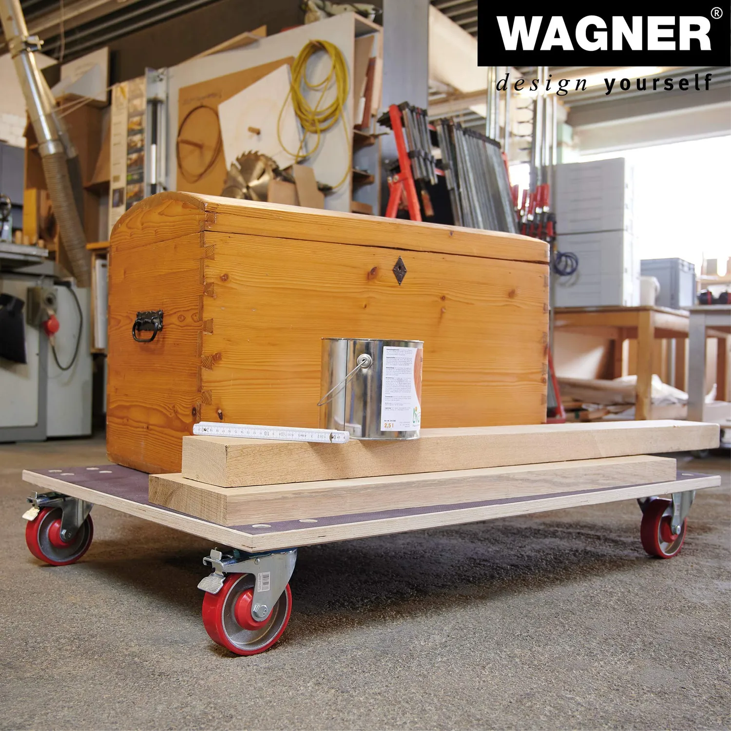 Wagner MM 1349 carrello trasporto 120x80 cm 1000 kg legno