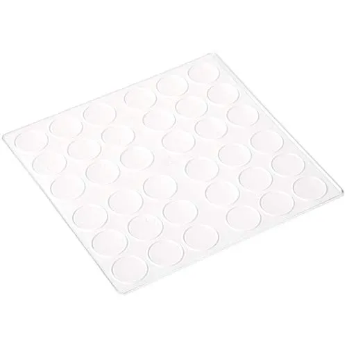 Adsamm tamponi paracolpi trasparenti 36 pezzi Ø 18 mm