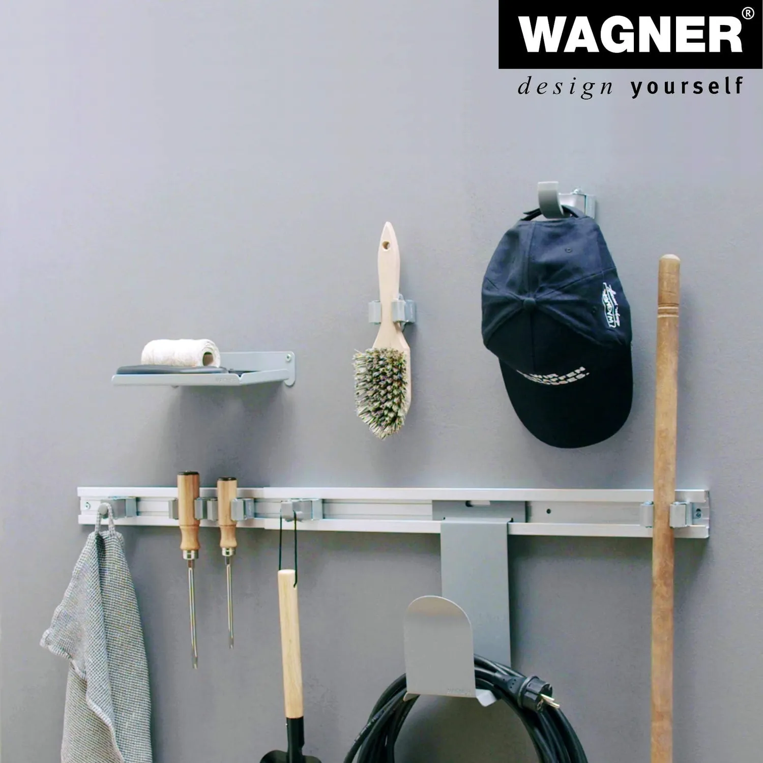 WAGNER hooks4tools HOOK ganci portautensili set 2 pezzi 2 kg