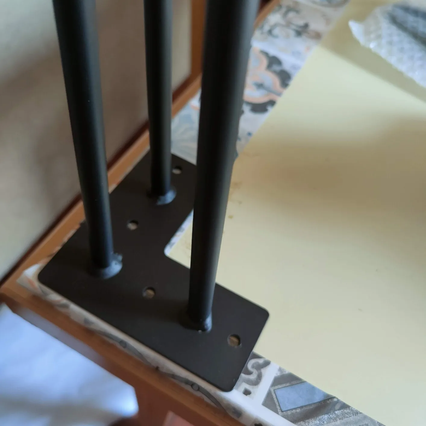 Emuca Hairpin Gambe Tavolo 400mm Nero 4 Pezzi Acciaio
