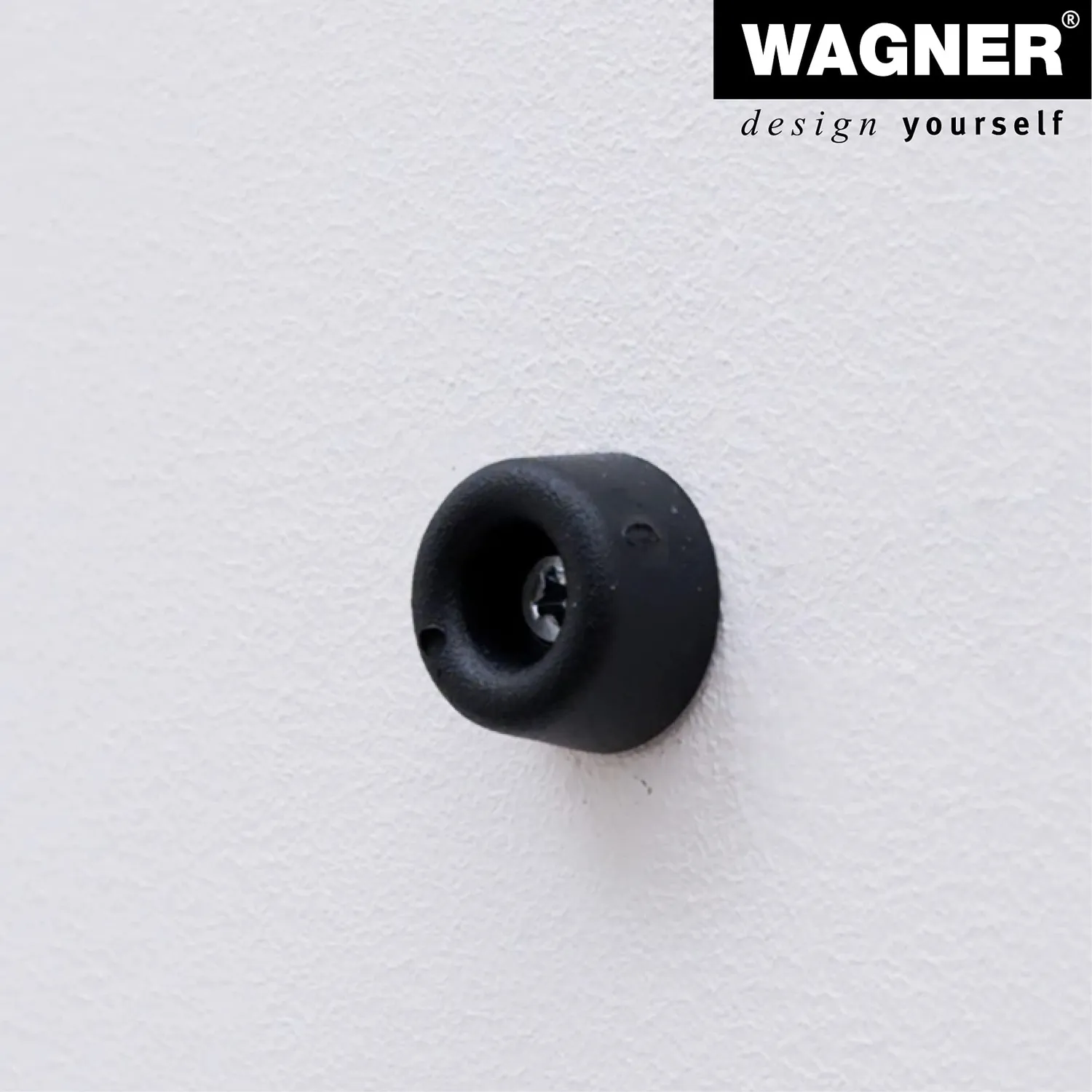 WAGNER VULKANO MINI Ø18x10 fermaporta nero 4 pezzi gomma