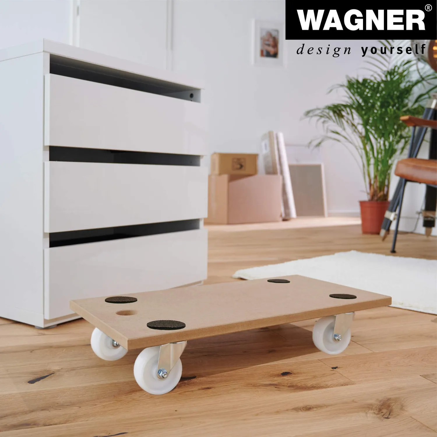 Wagner FSC carrello trasporto MDF 200 kg 57,5 cm