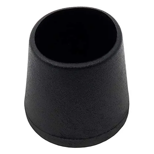 Adsamm puntali esterni tondi piedini PVC nero 30-31 mm 4 pezzi