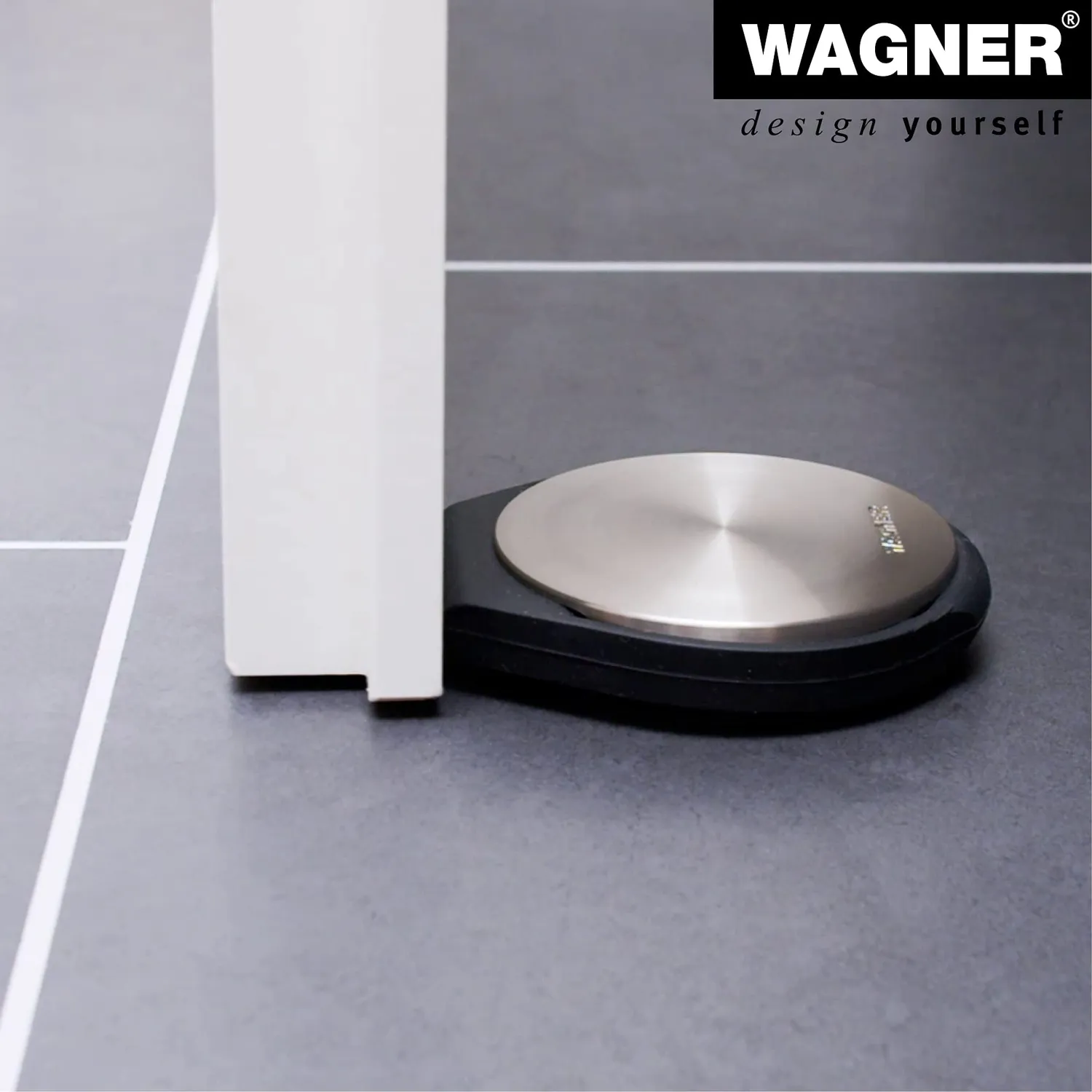 Wagner Big Disk fermaporta acciaio inox ø 90 mm