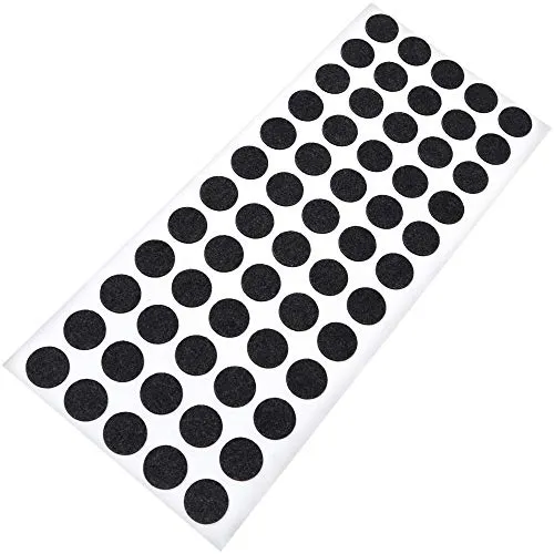 Adsamm Feltrini Autoadesivi Ø14 mm Neri 60 Pezzi Sottili