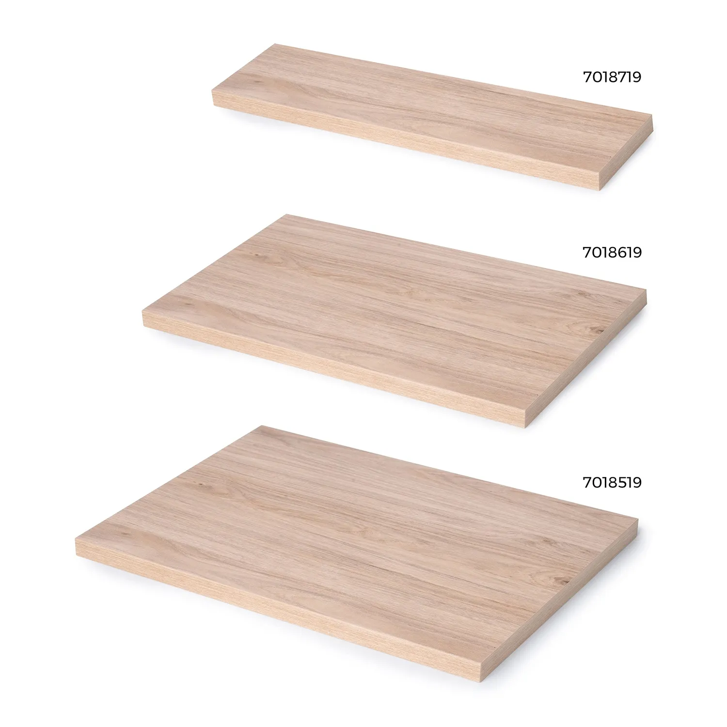 Emuca Zero piano tavolo 900x500 mm rovere 30 mm