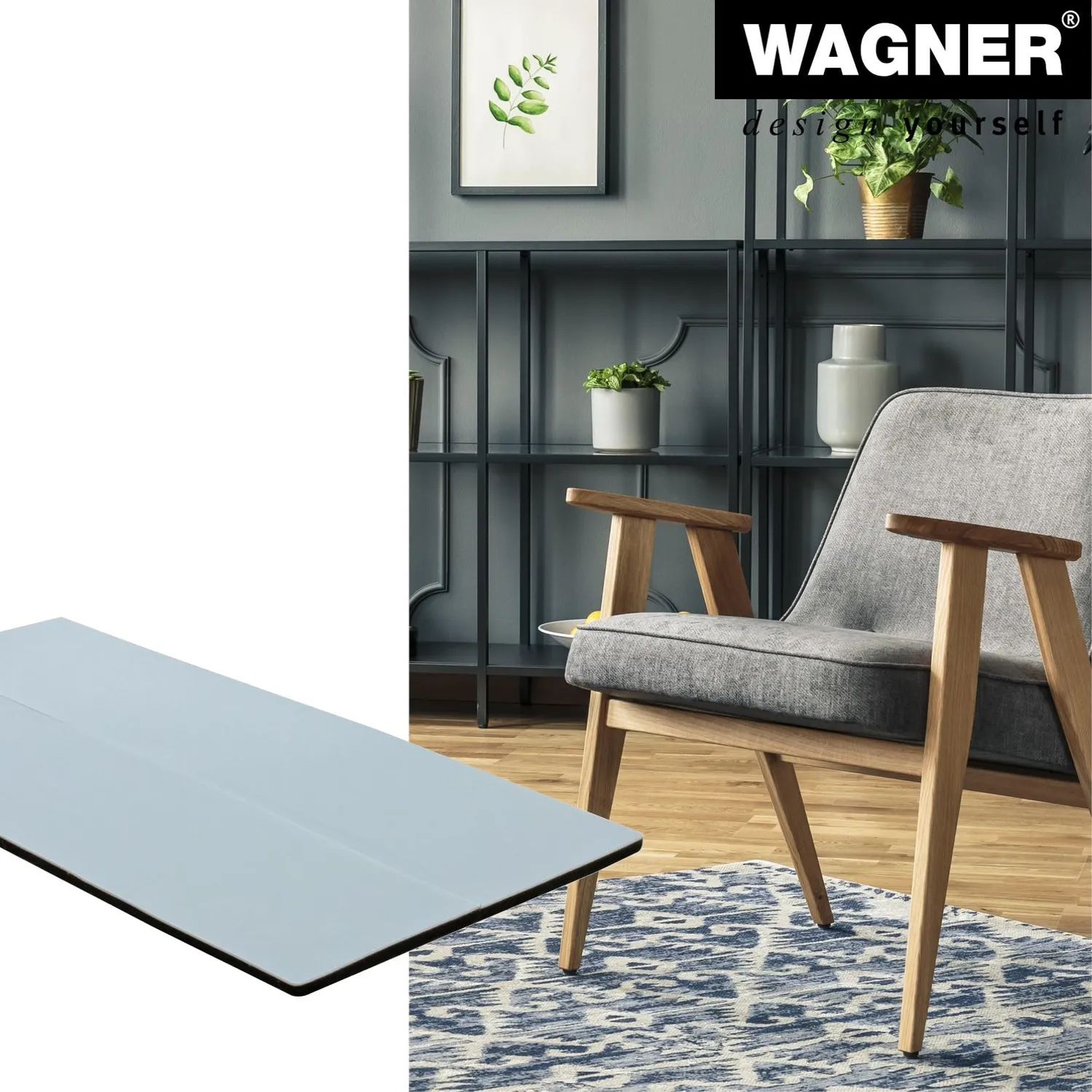 Wagner 16121199 EH 1211 pattini PTFE 24x100 mm grigi scorrevoli