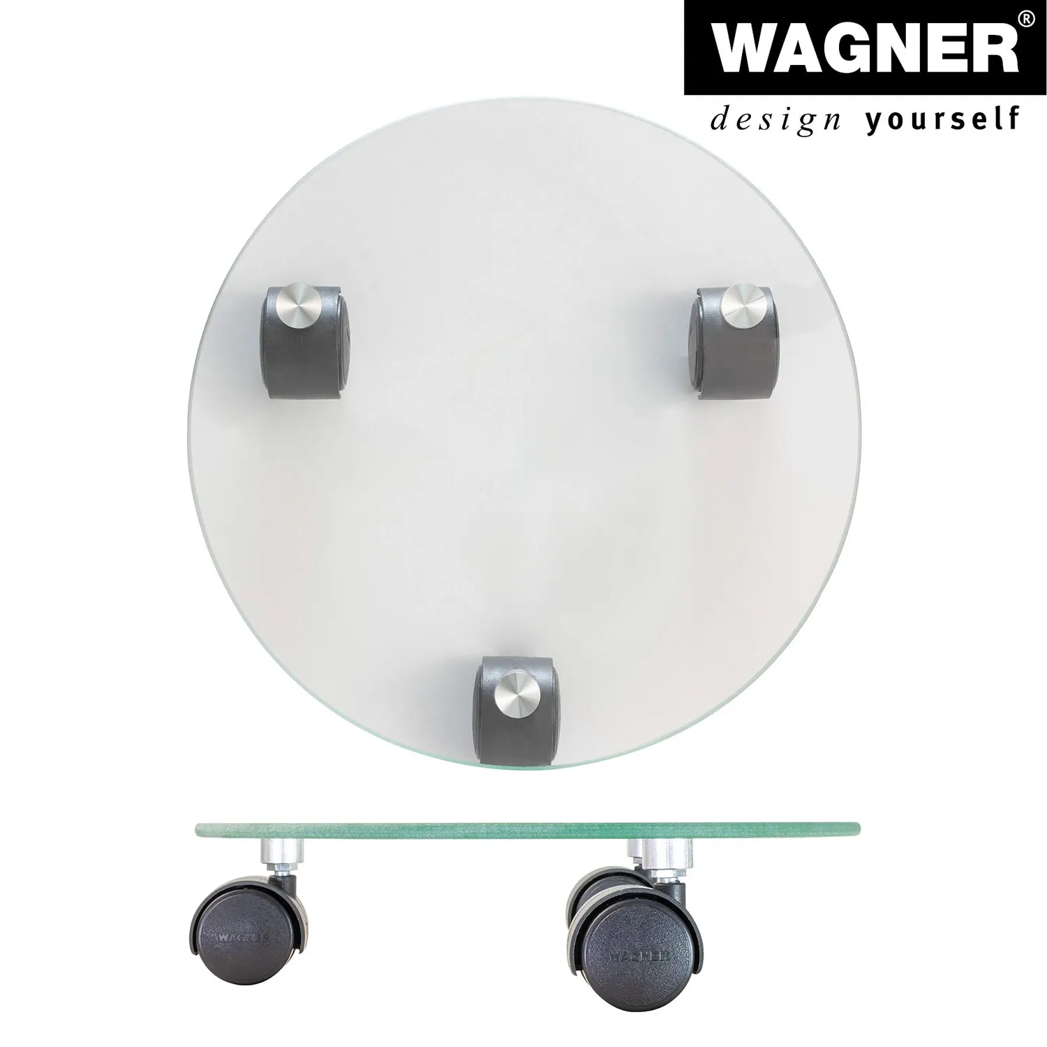 Wagner Vetro 20016501 carrello per piante Ø28 cm vetro