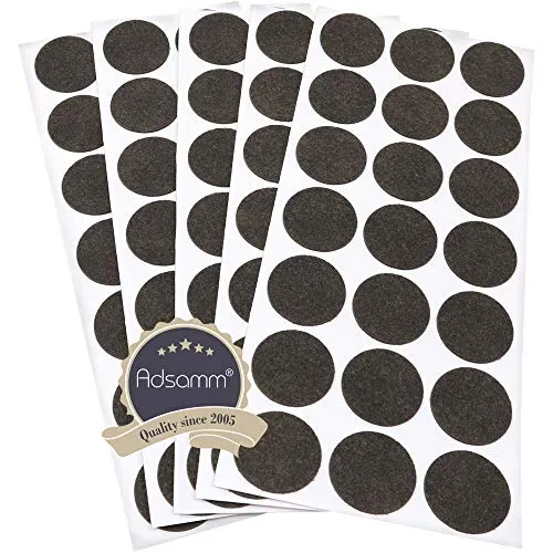 Adsamm feltrini ultrasottili Ø30 mm marrone 105 pezzi 1,5 mm