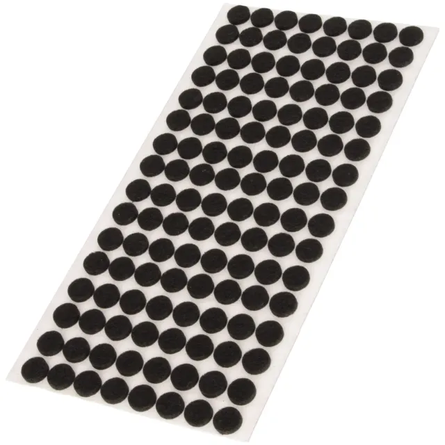 Adsamm feltrini autoadesivi neri Ø12 mm 128 pezzi