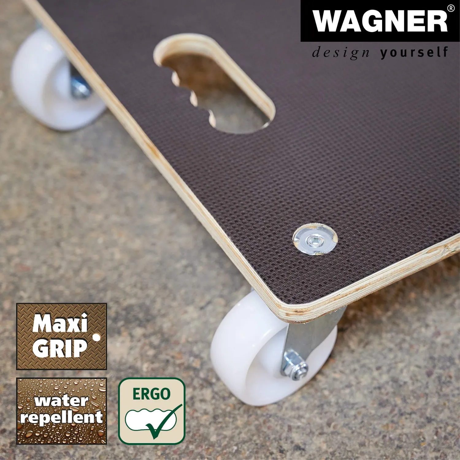 Wagner MM 1339 Carrello Trasporto 38 cm Legno 250 kg