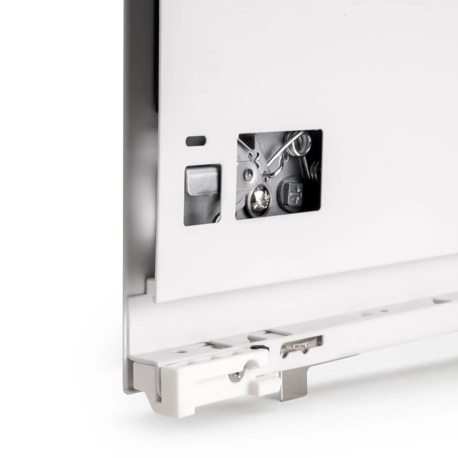 Emuca Vertex Kit Cassetto 93x450 mm Bianco 40 Kg Chiusura Soft