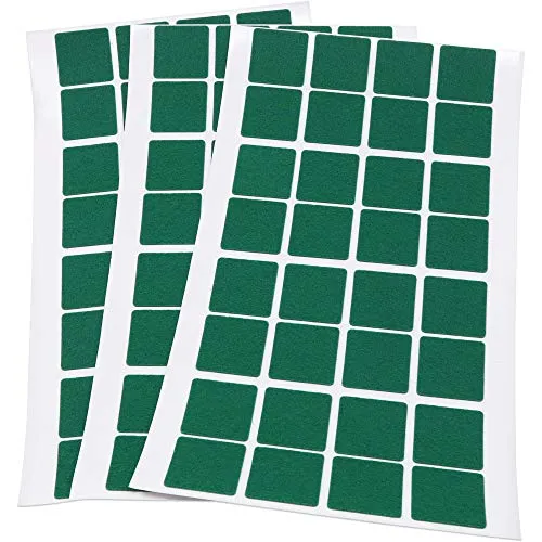 Adsamm Feltrini Autoadesivi Quadrati 25x25 mm Verde 96 pz Ultrasottili