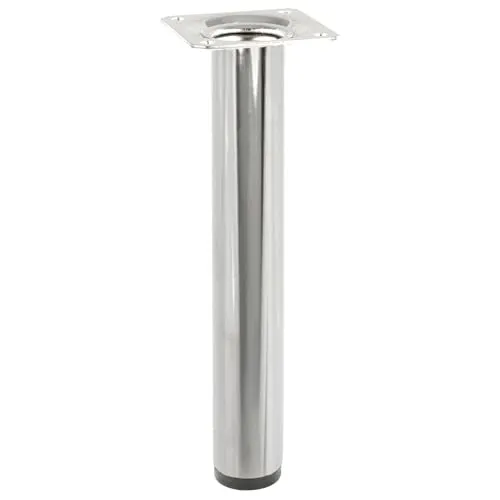 Wagner 1520 piedino per mobili acciaio cromo 200 mm