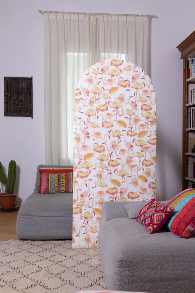NIVA Design Flamingo Lemon carta da parati disegnata a mano