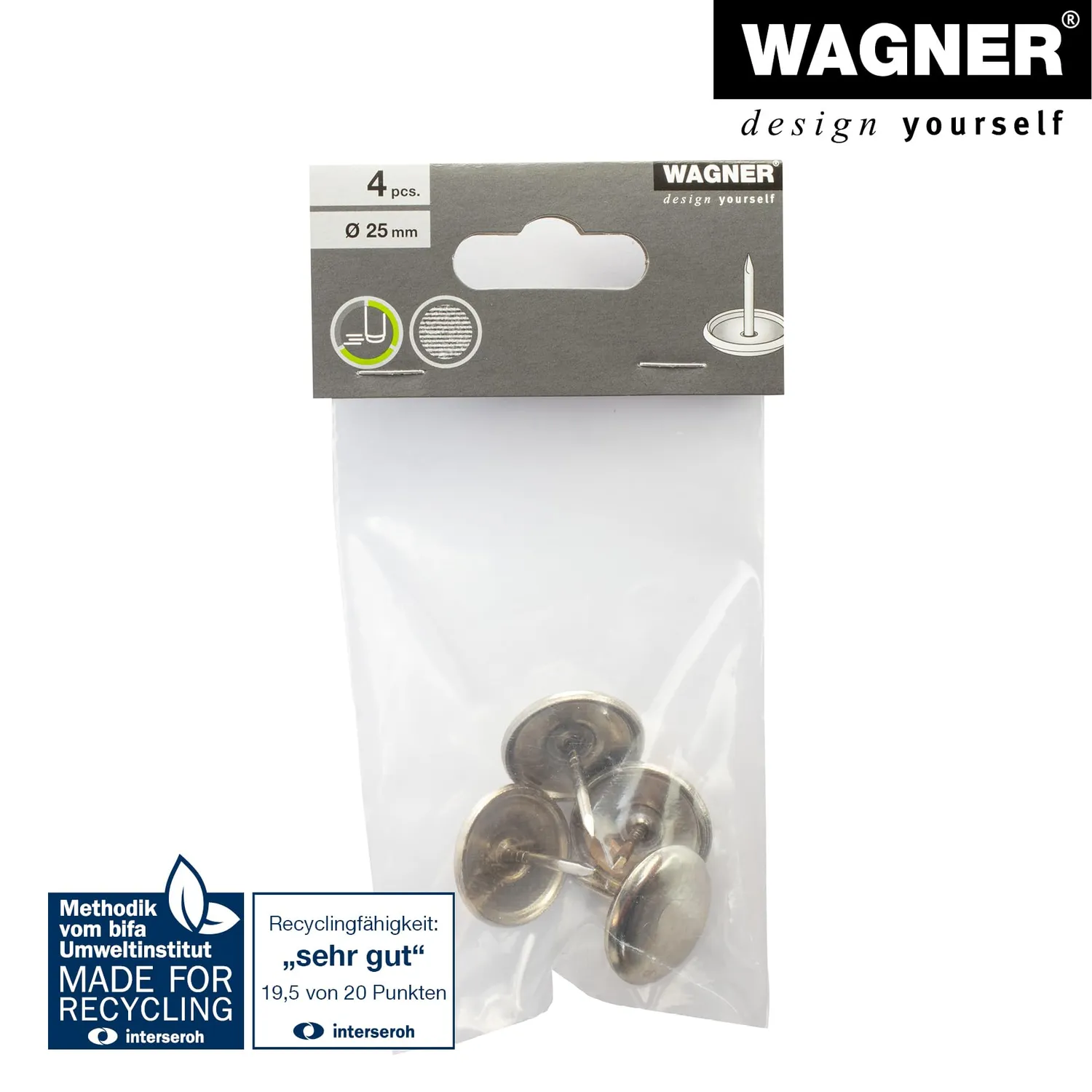 Wagner 15112599 EH 1125 feltrini ottone da inchiodare 4 pezzi