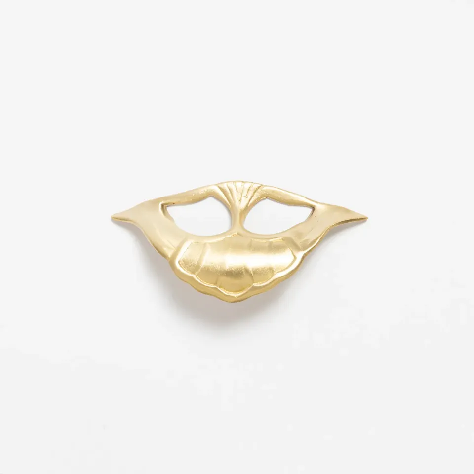NIVA Design Vintage Mask pomello ottone naturale