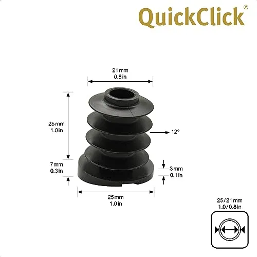 Wagner QuickClick 15787600 base Smart piedini set 4 pezzi 21/25 mm 12°