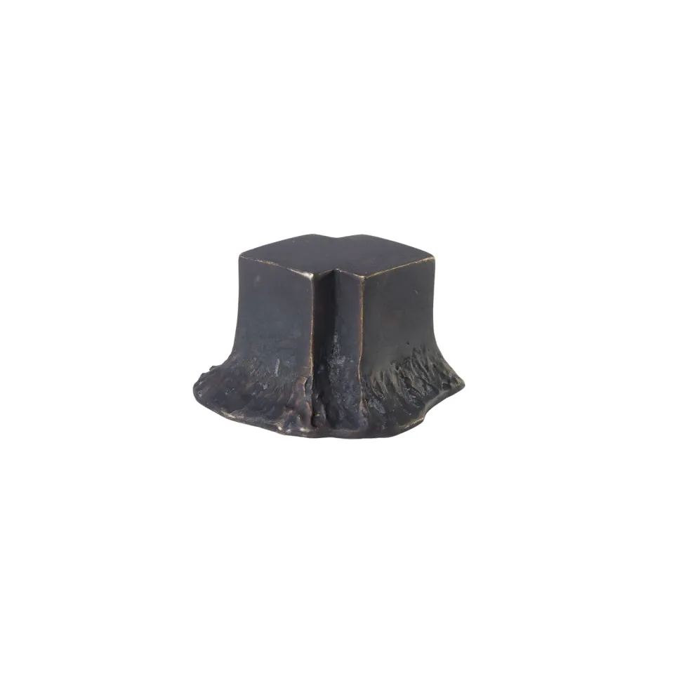 NIVA Design Solido pomello mobili ottone nero minerale