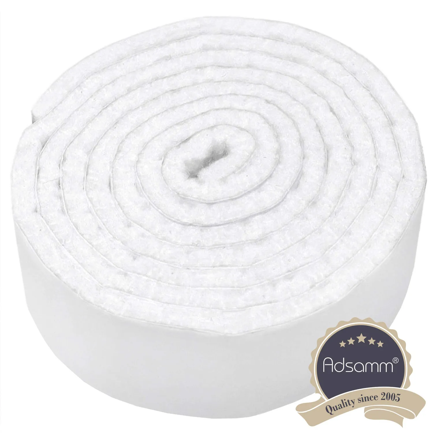 Adsamm Nastro Feltro Autoadesivo 24x1000 mm Bianco 1 Rotolo