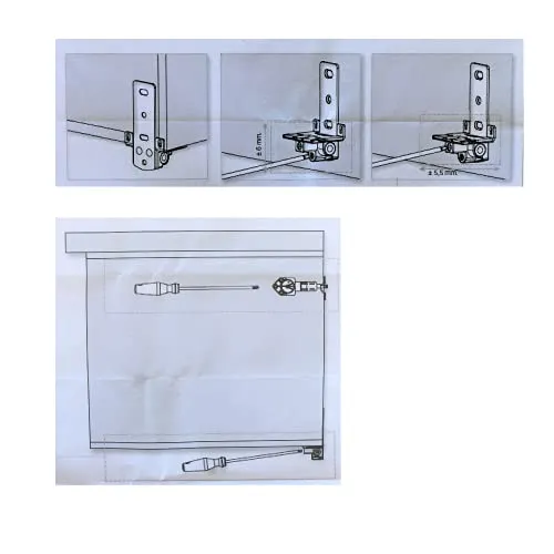 Indaux Atlas attaccaglie pensili kit 1 modulo portata 500 kg