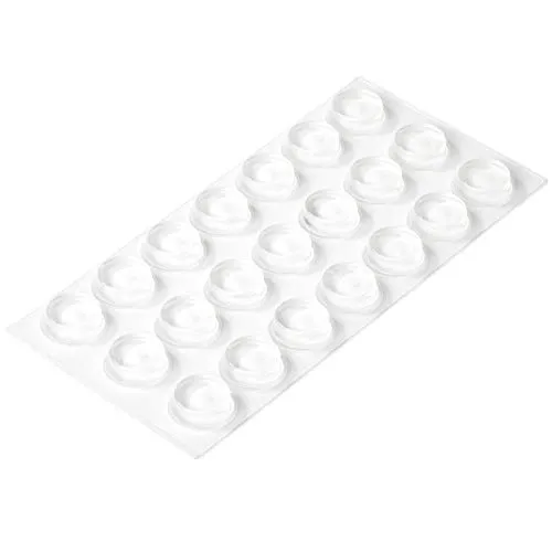 Adsamm gommini cilindrici trasparenti 20 mm adesivi