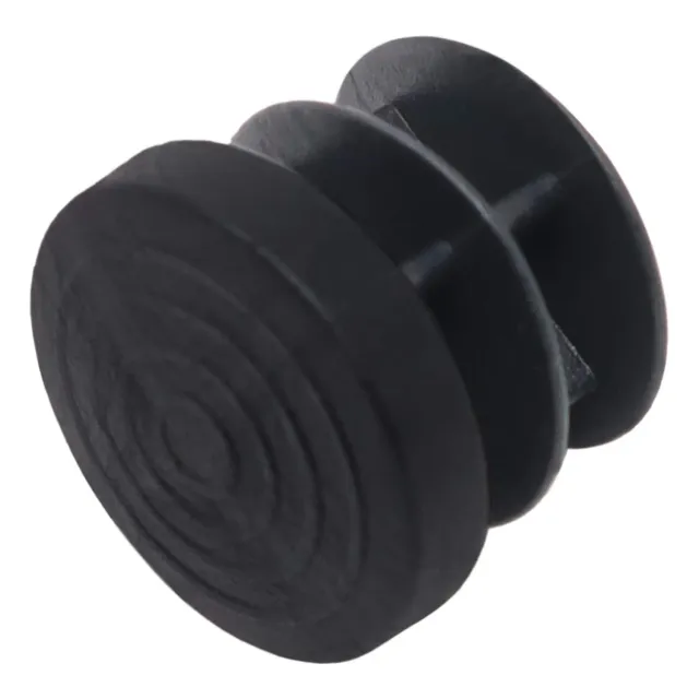 Adsamm Puntali lamellari tondi 16-18 mm tappi neri 16 pezzi