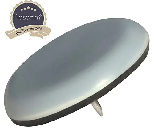 Adsamm 16 pattini PTFE con chiodo grigi Ø 40 mm scorrevoli