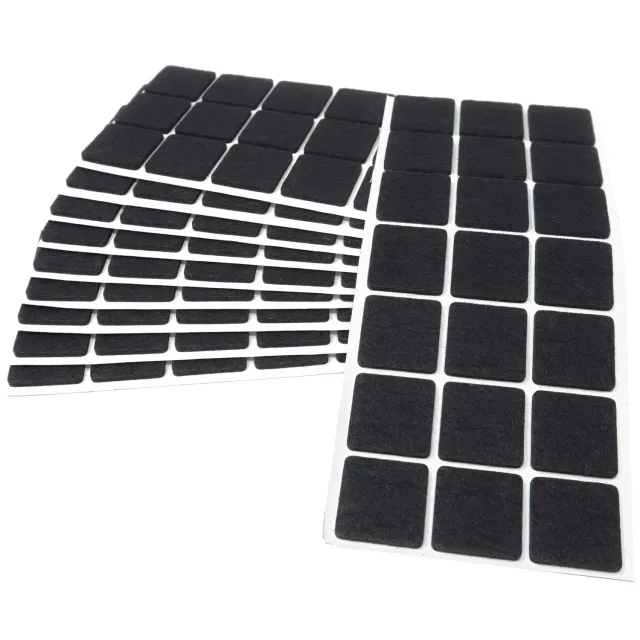 Adsamm Feltrini Autoadesivi 30x30 mm Neri 210 Pezzi Sintetici