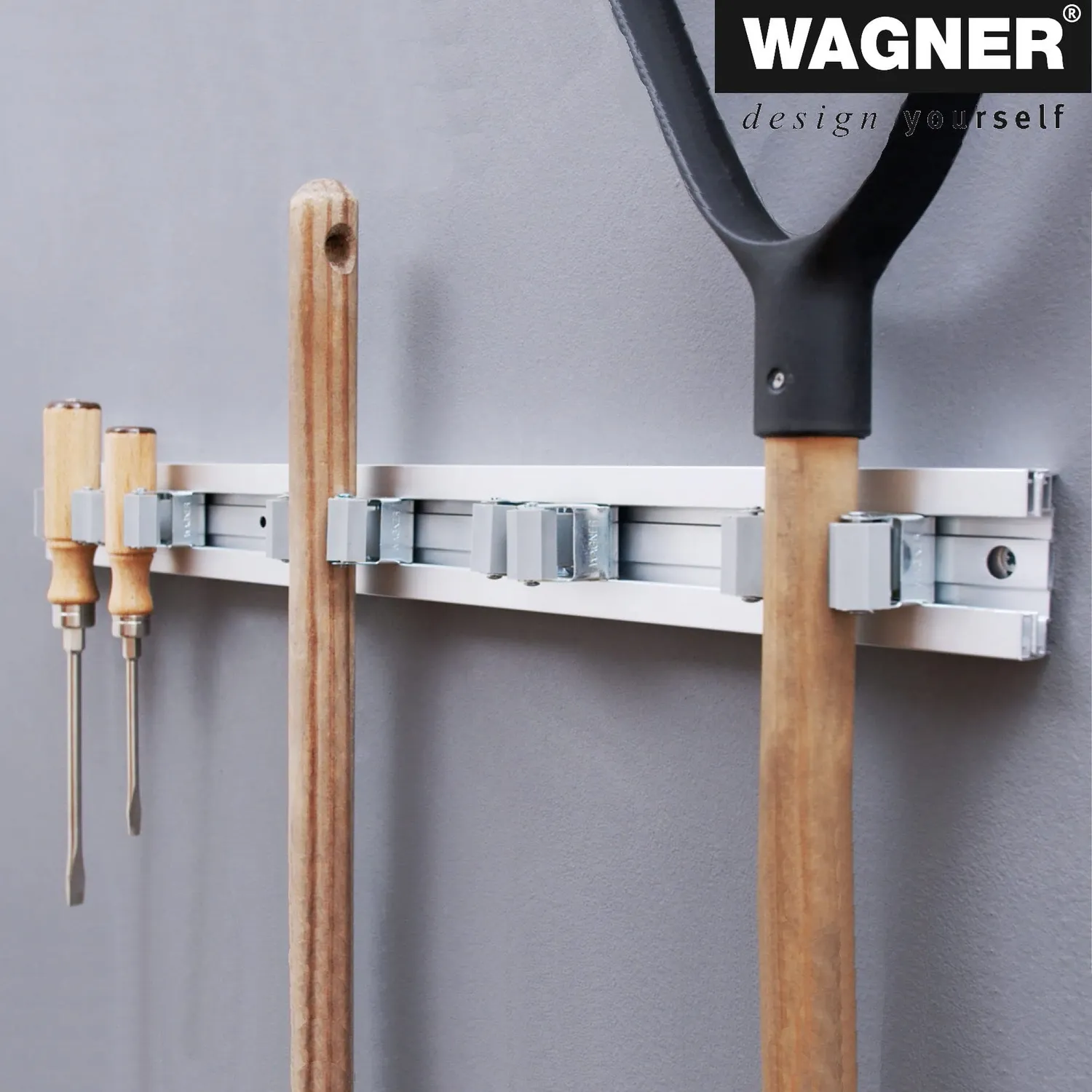 Wagner hooks4tools 15204611 portautensili muro 5 clip