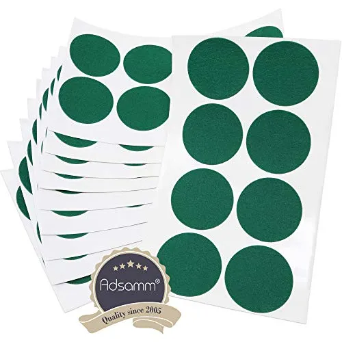 Adsamm Ultrasottili ø 50 mm Feltrini Verdi 80 pz 1,5 mm