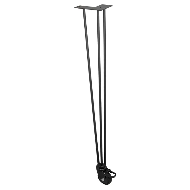 Wagner Hairpin Leg ST 8289 gamba per mobili con ruota nera 81 cm