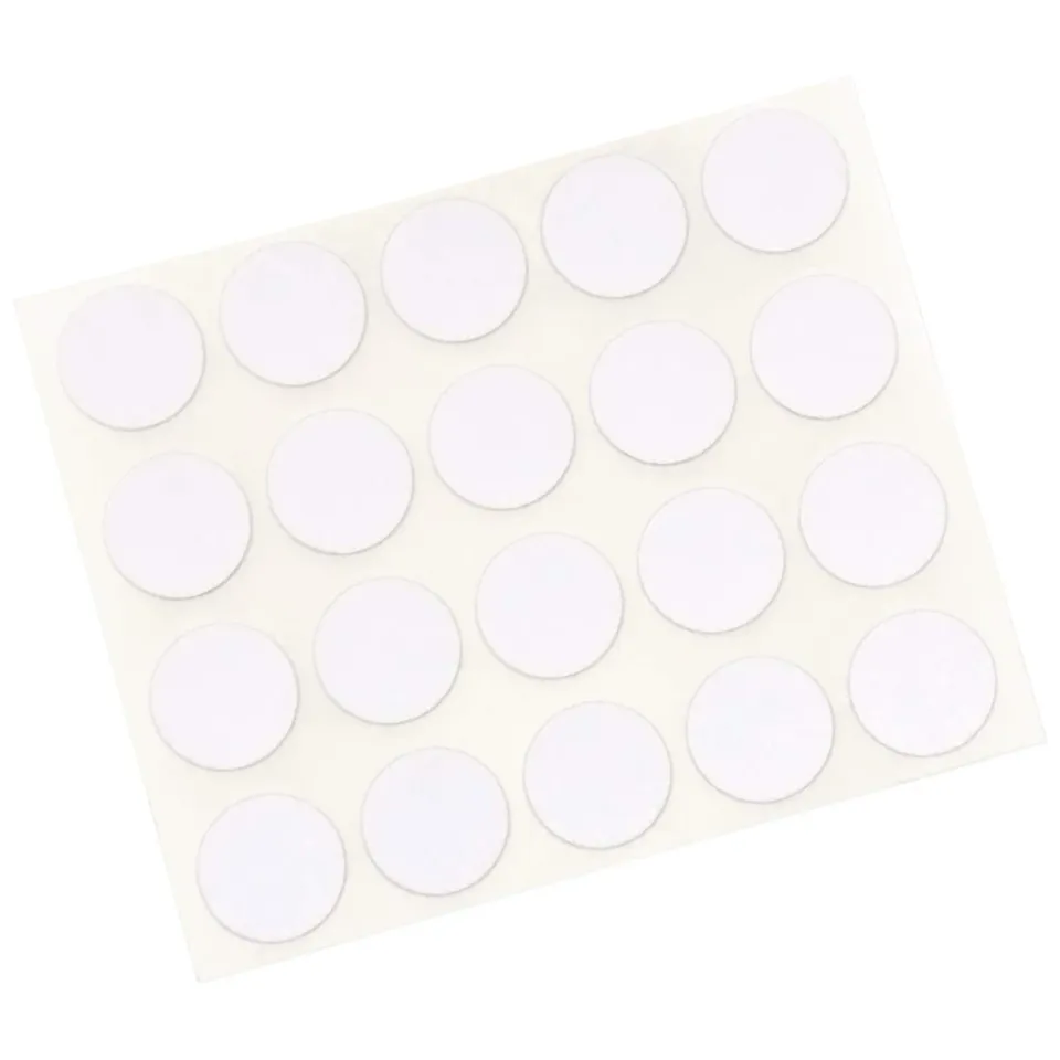 Adsamm Quality copriforo autoadesivi tondi 20pz bianchi Ø13 mm