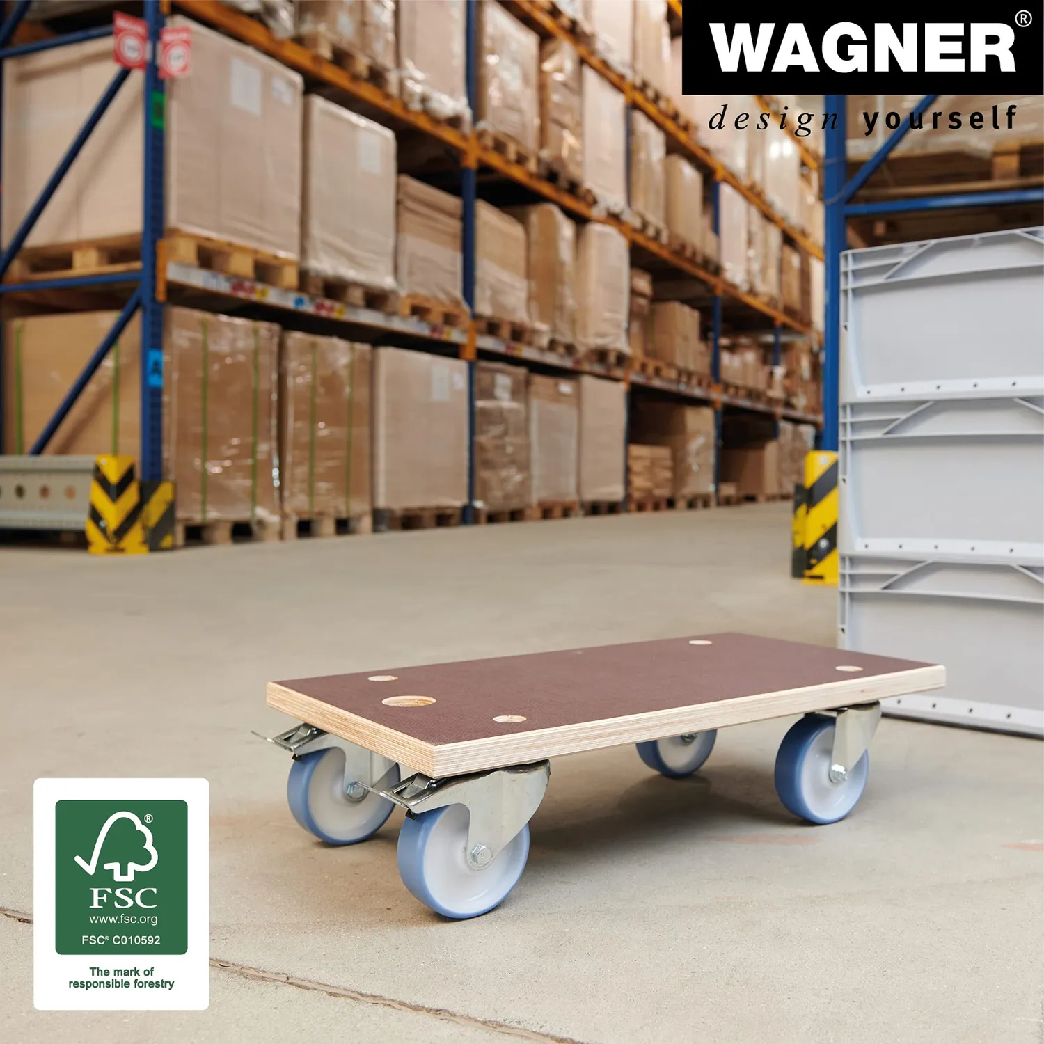 Wagner MM 1109 carrello trasporto legno 57,5x30 cm 500 kg