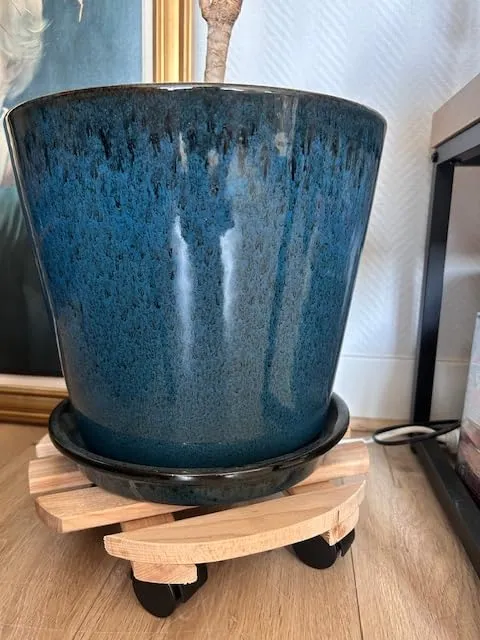 Wagner Paletti 20001801 Sottovaso Legno Ø30 cm Ruote 100 kg