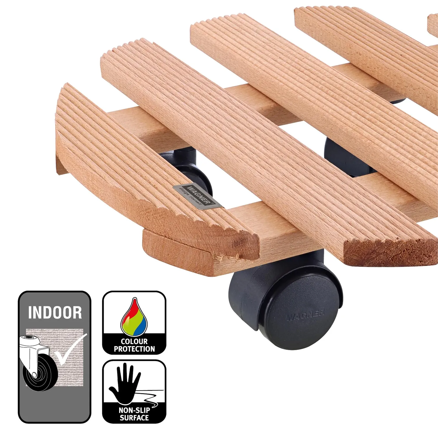 Wagner Country carrello piante Ø30 cm legno portata 100 kg