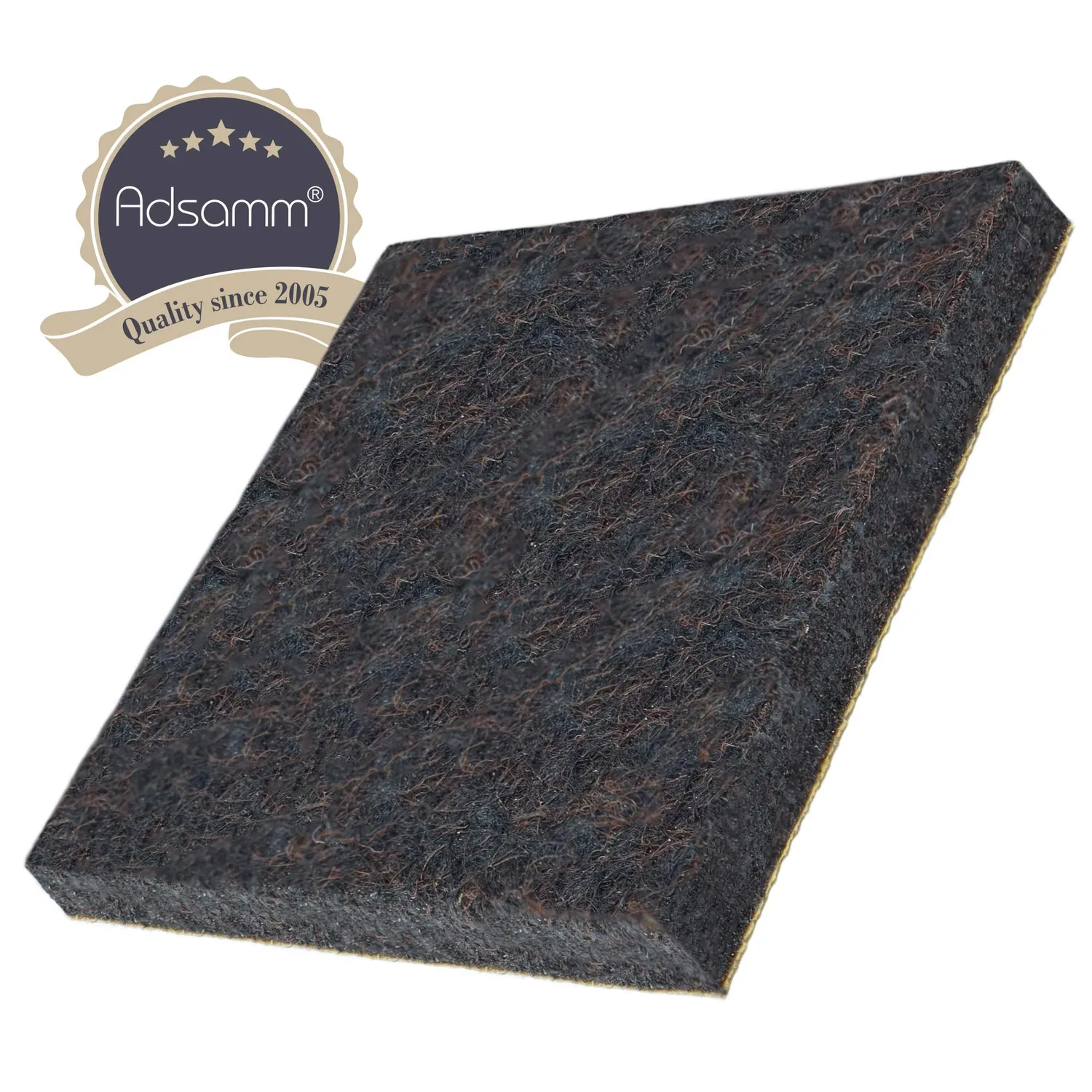 Adsamm Feltrini Adesivi Marroni 45x45 mm 16 Pezzi 5,5 mm