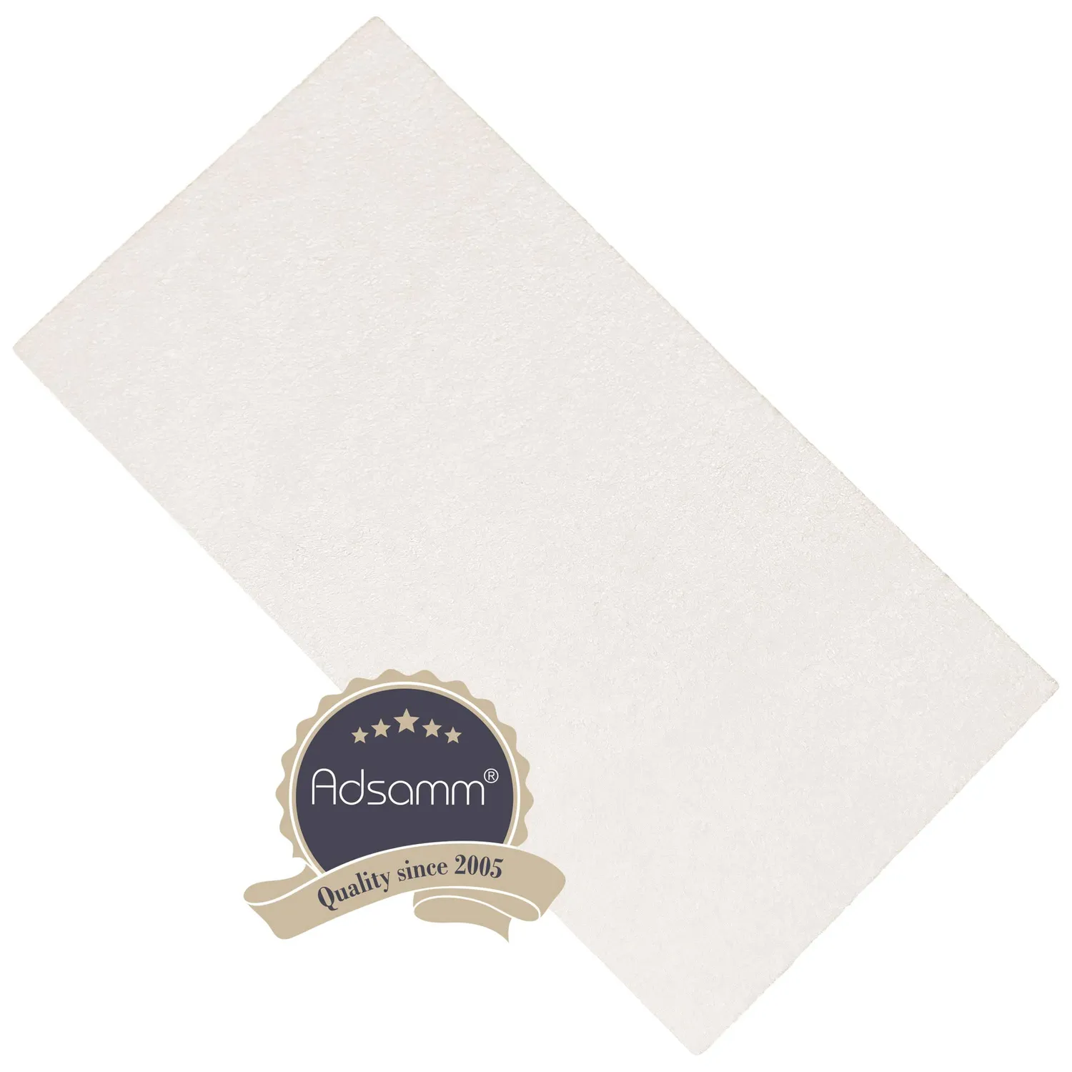 Adsamm Feltro Autoadesivo 1,5 mm Bianco 10 Fogli 10x20 cm