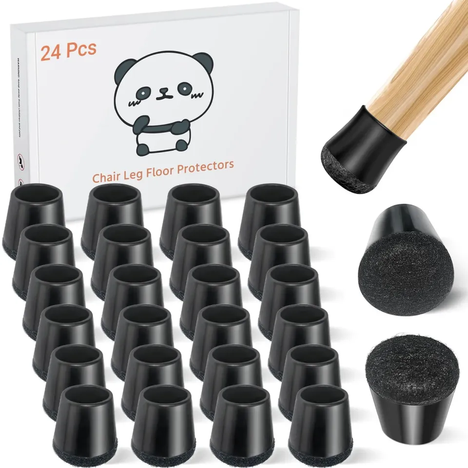 Meldel Gommini Sedie XS Nero Silicone 24 pz 15-20 mm
