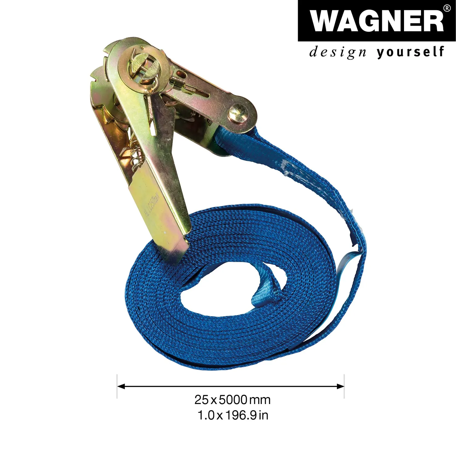 WAGNER MM 1017 cinghia ancoraggio 5 m cricchetto metallo