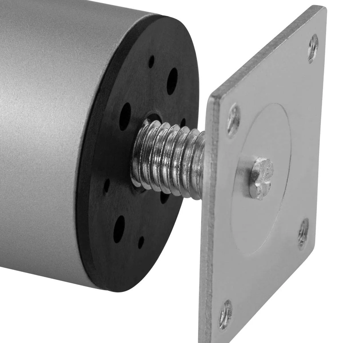 Gedotec Jaco piedino mobili argento 150 mm 1 pezzo
