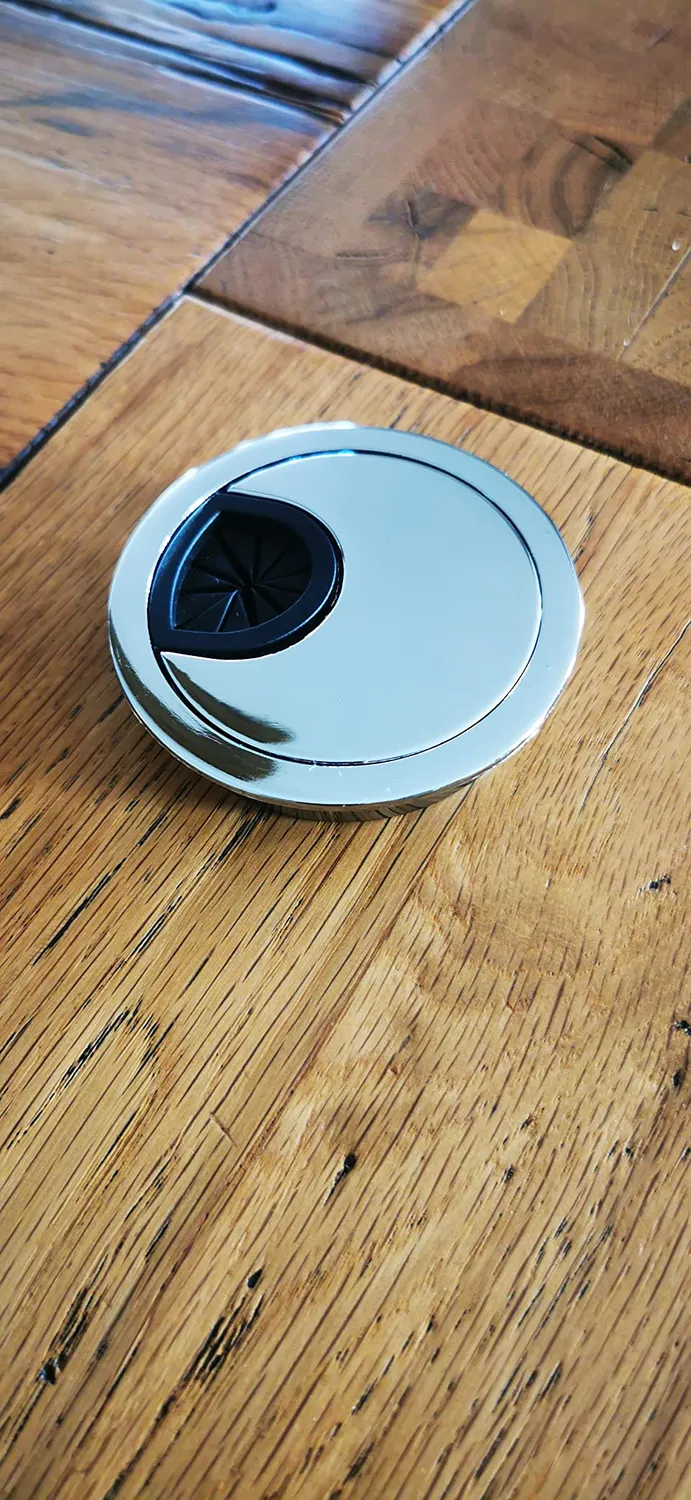 Emuca Passacavo Scrivania 80 mm Cromo Opaco 7 Pz Zama