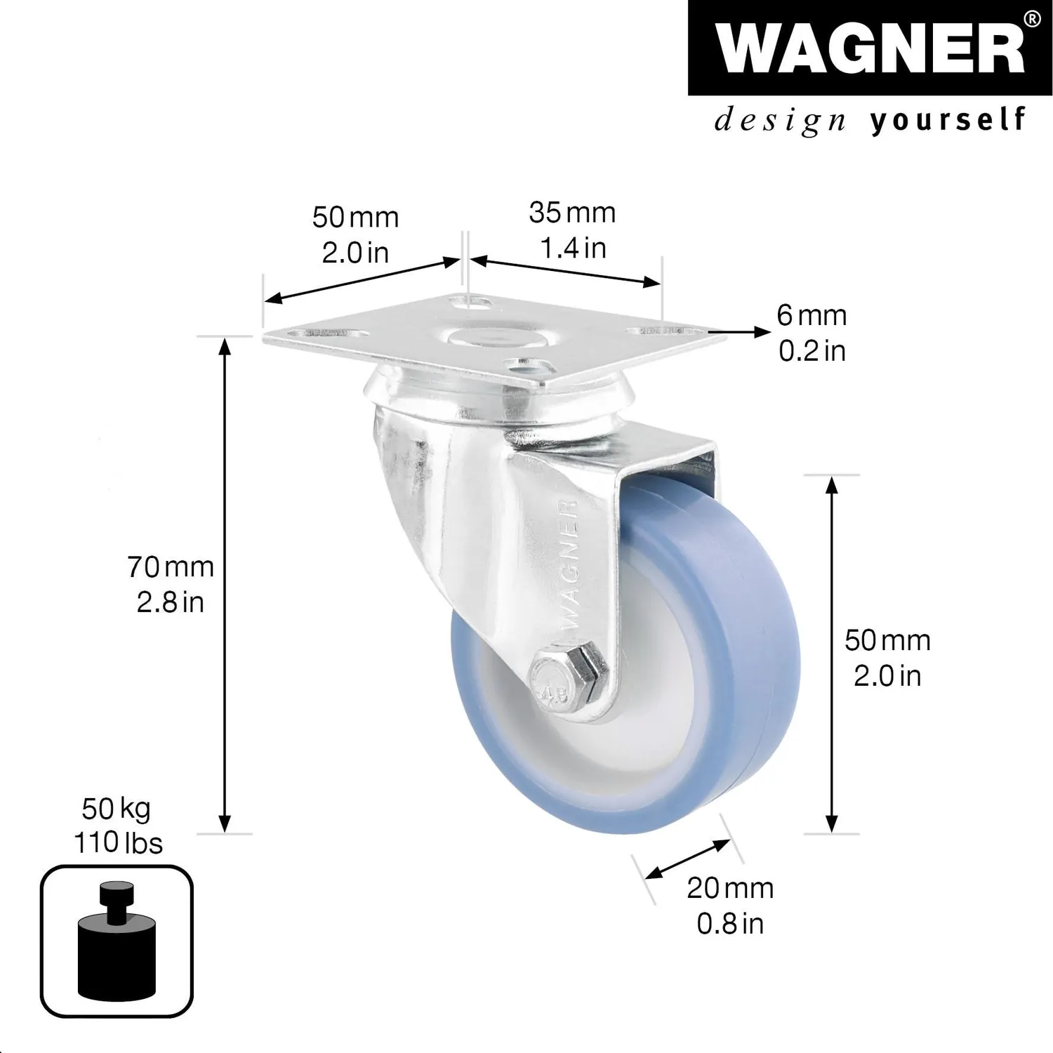 Wagner RO 1550 03155001 rotella ECO Ø50 mm 50 kg
