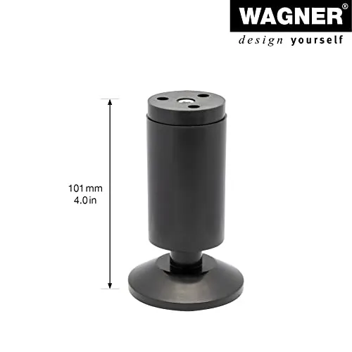 WAGNER Design ST 0261 gamba per mobili 100 mm nera regolabile