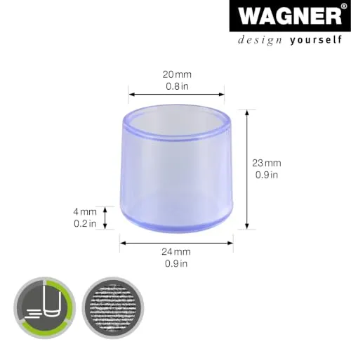Wagner EH 0672 15067299 tappi tubo acciaio Ø20/24 4pz
